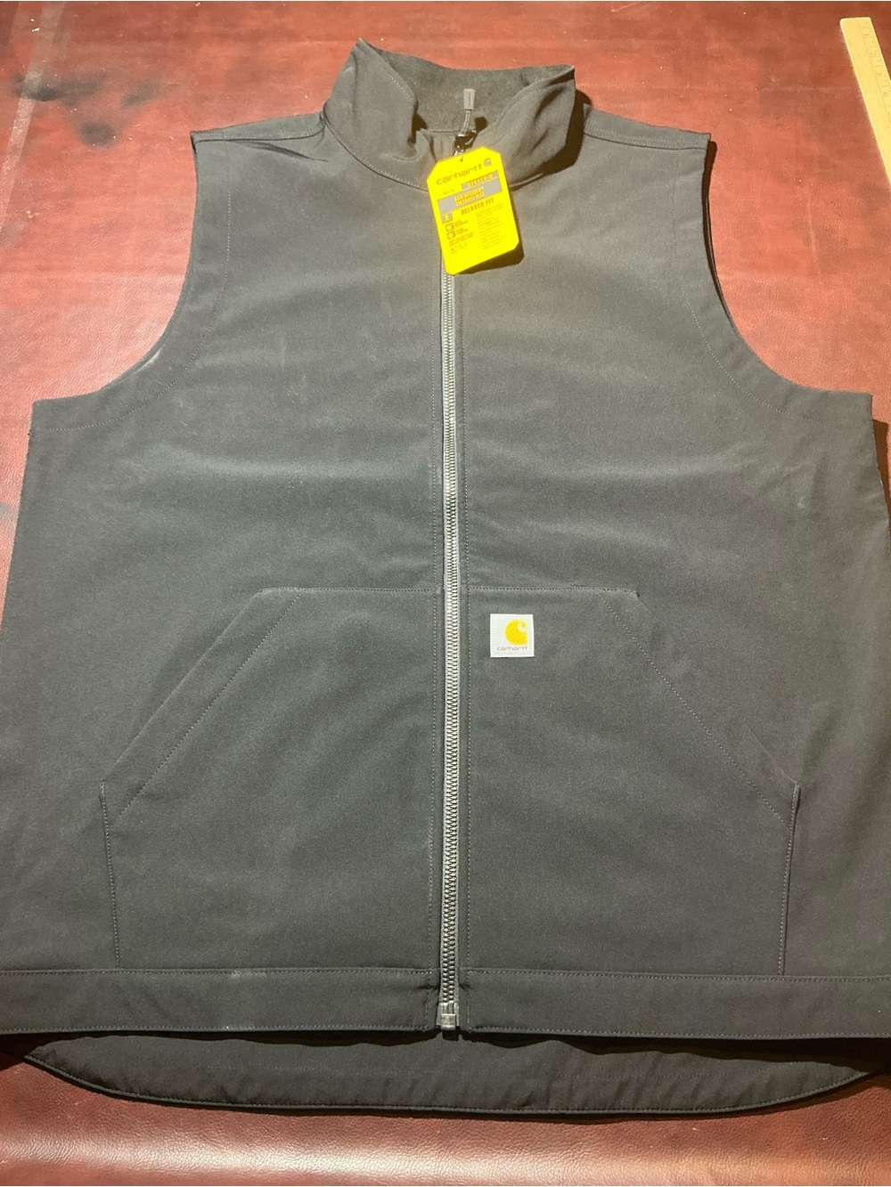 Carhartt Black Sleeveless Zip-Up Work Vest